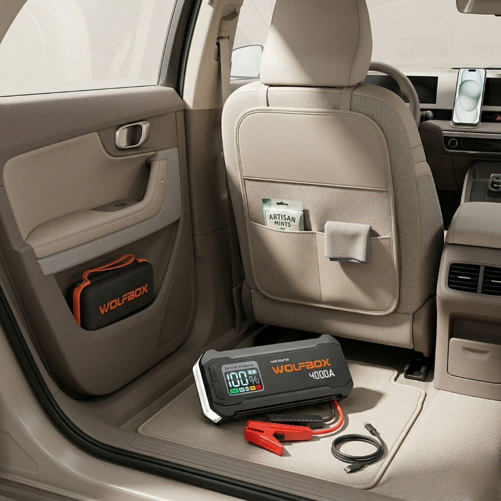 Portable Car Battery Jump Starter 4000A 24000mAh For Quick Vehicle Start
