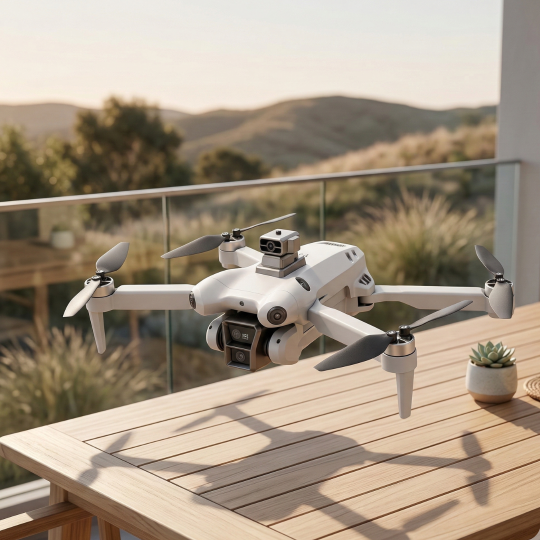 8K Drone With Dual Cameras And Obstacle Avoidance For Aerial Photography