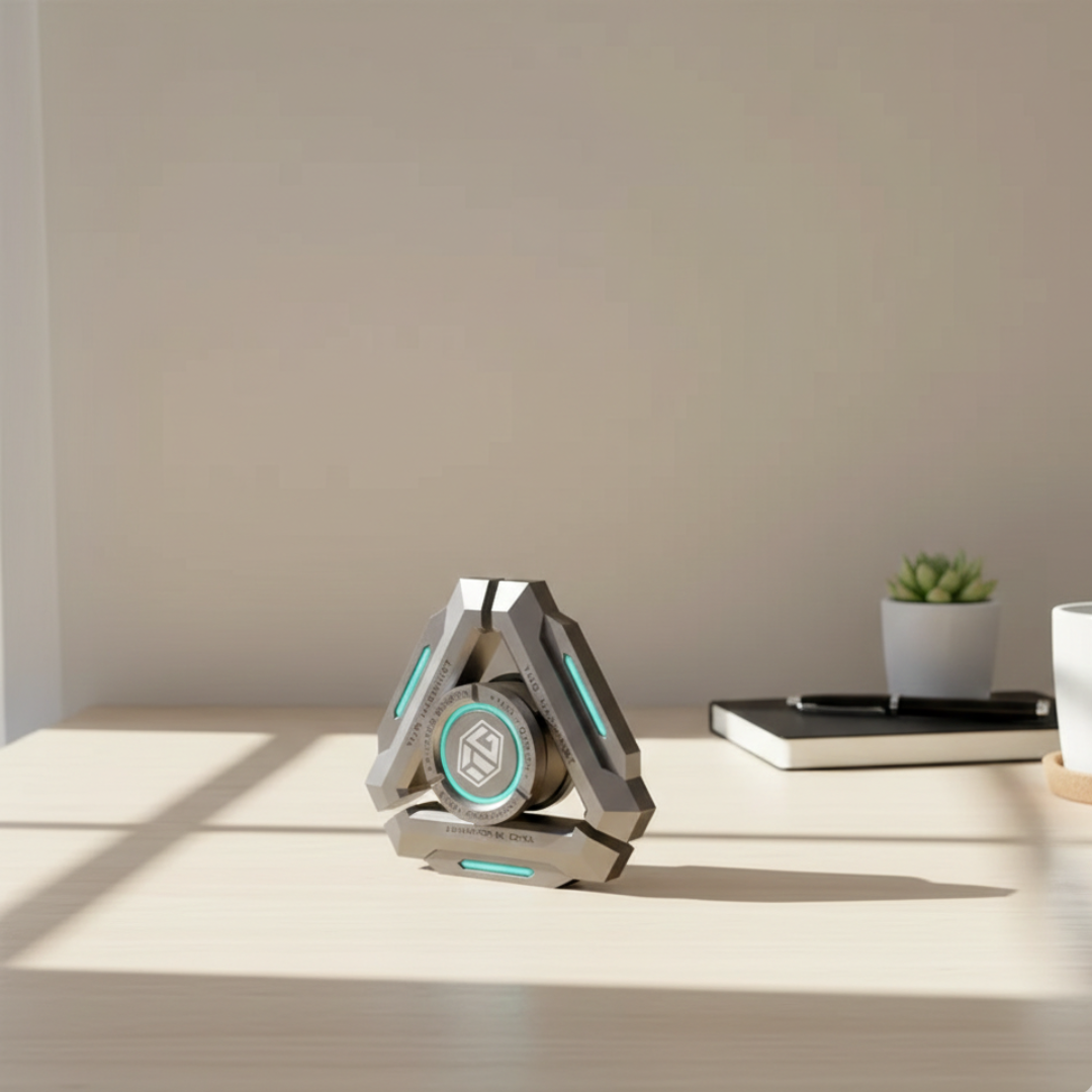 Stellar Nucleus Glowing Metal And Fidget Spinner Model