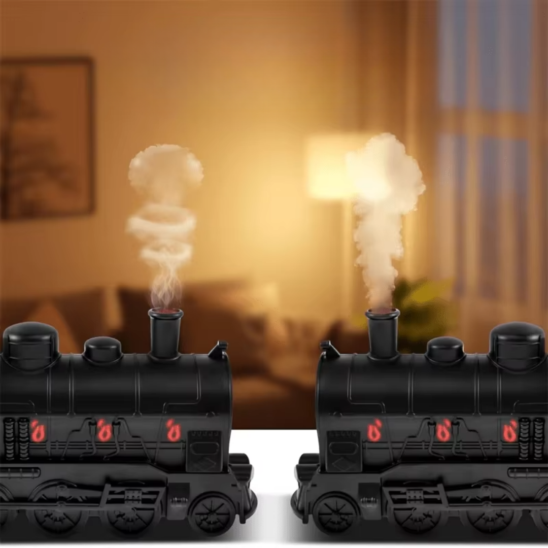 Train Shaped Humidifier With Dual Mist Outlets For Any Room