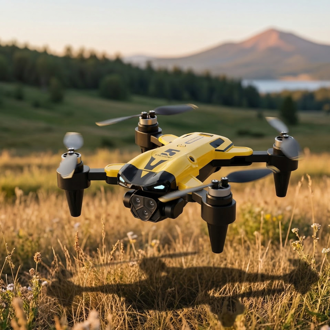 8K Quadcopter With Triple Camera System For High Detail Aerial Photography