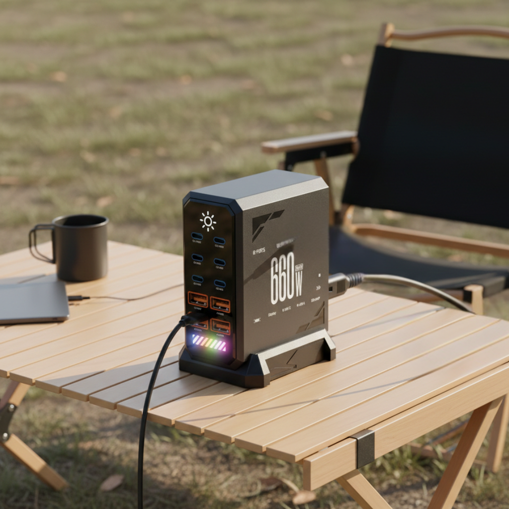 10-Port USB-C Charger Station For Fast Multi-Device Charging