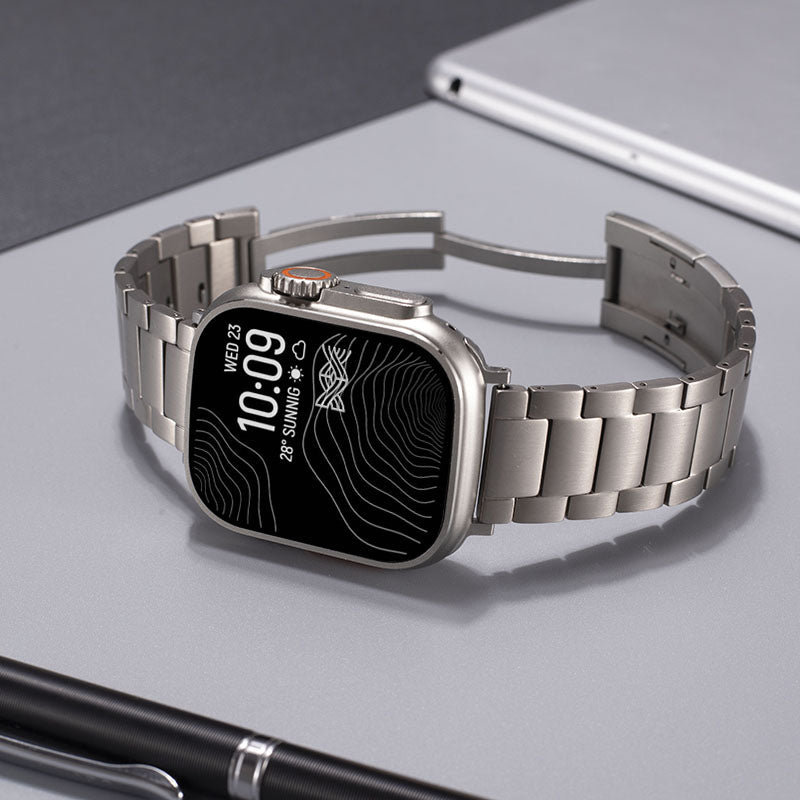 Titanium Apple Watch Band For Men, Durable Everyday Comfort