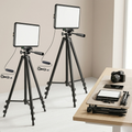 Fotografering og streaming med LED-video-lyssæt