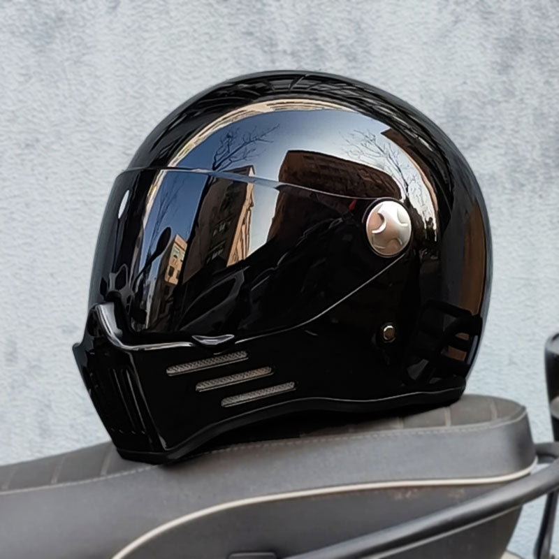 Přilba na motocykl typu Full Face Cruiser | Tmavý štít - schváleno DOT a ECE
