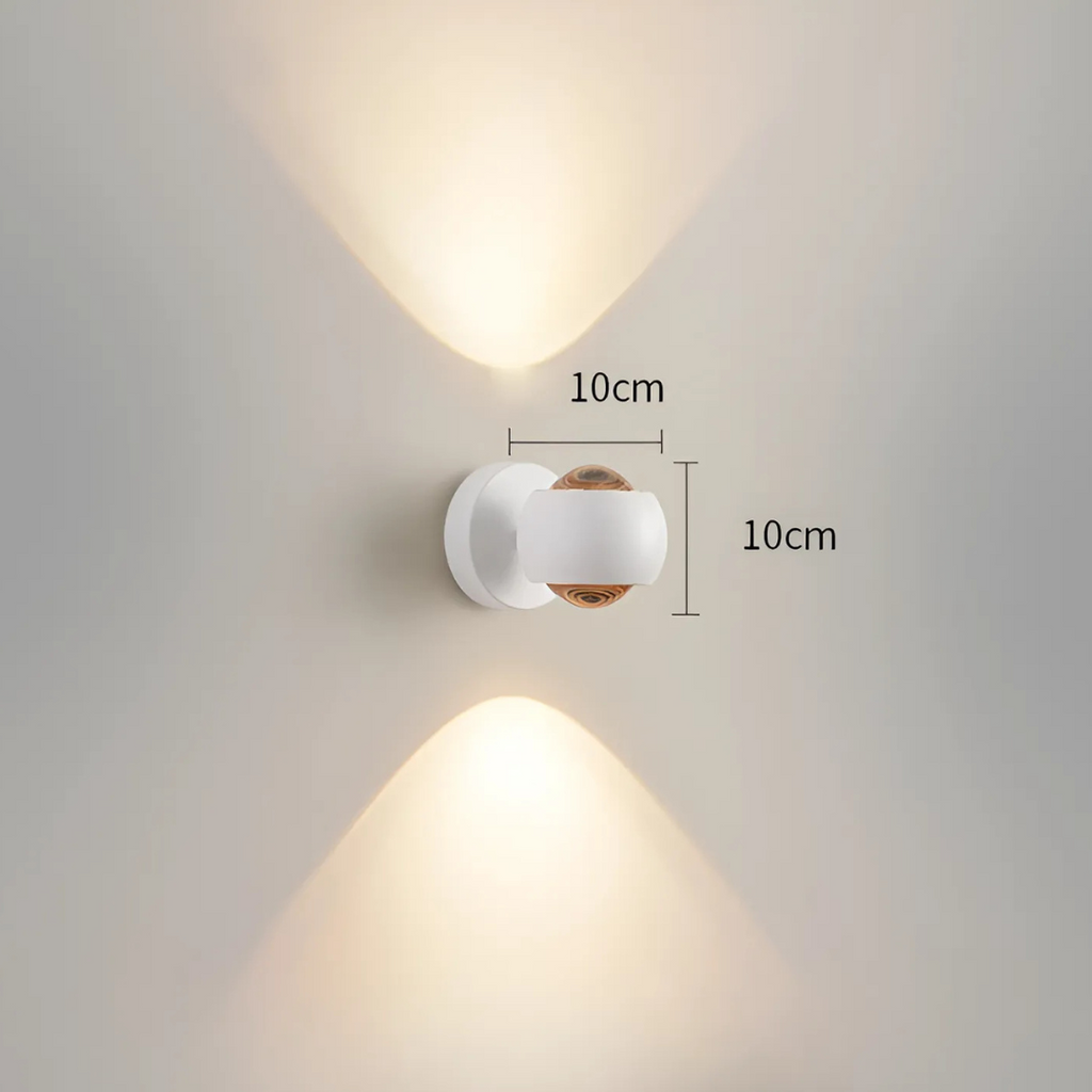 OrionGlow Kettős LED Falikar Fel-le Fény Vasból és Akrilból
