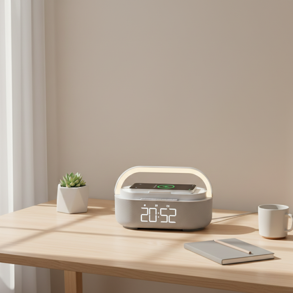 Tragbarer Bluetooth-Lautsprecher mit kabellosem Laden