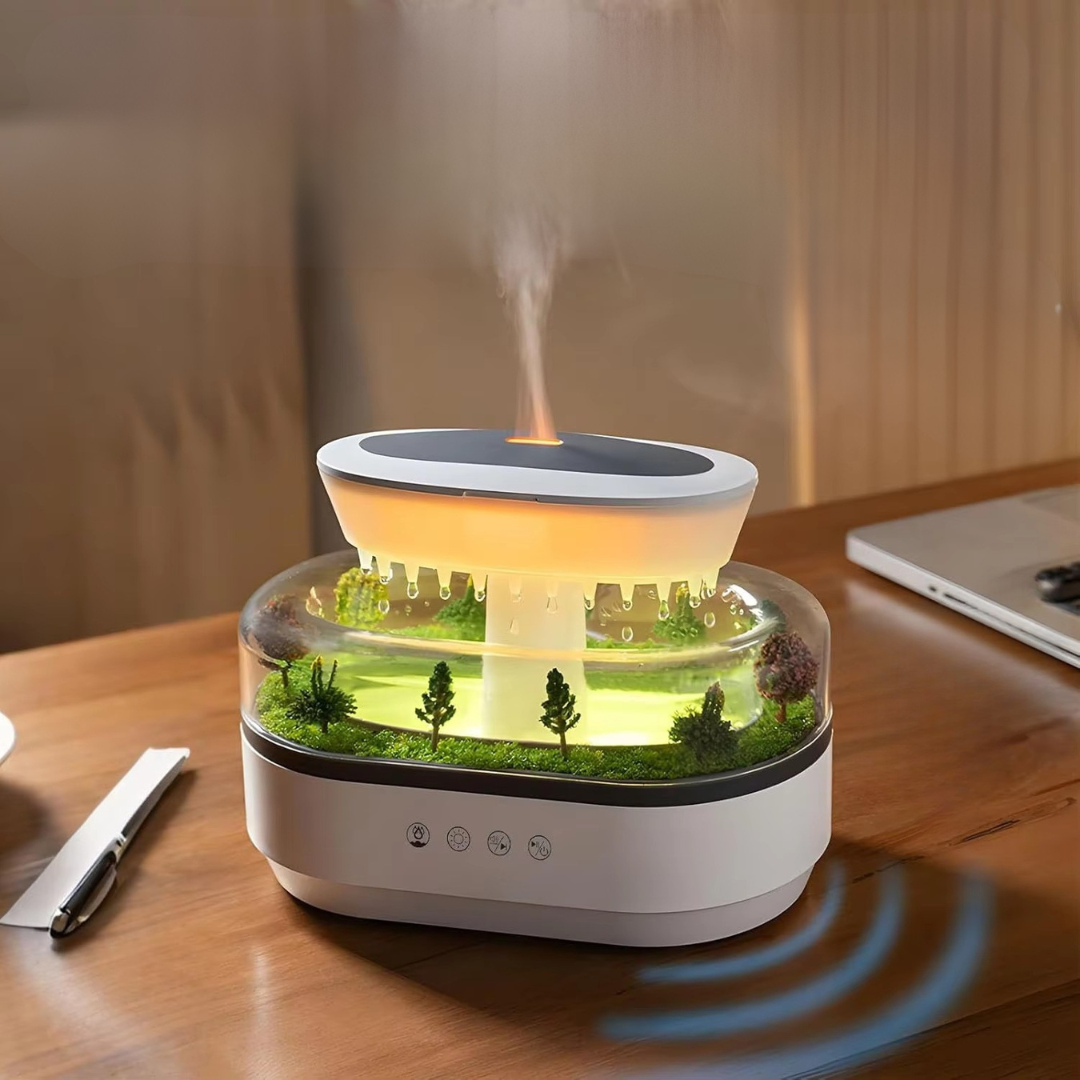 LED Aromatherapy Diffuser With Humidifier And Ambient Light