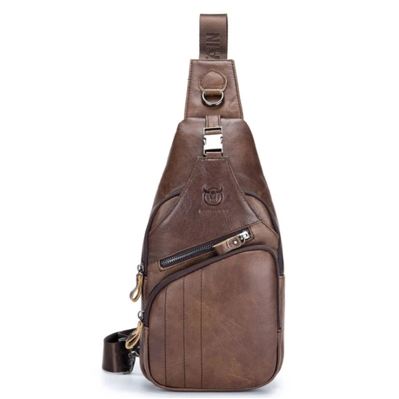 Herren Leder-Brusttasche für den täglichen Gebrauch