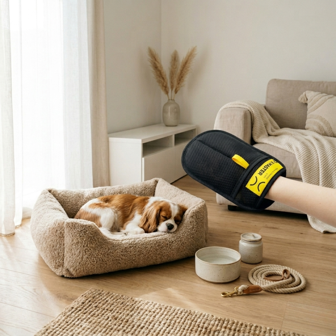 Grooming Glove For Pet Hair Removal And Fur Cleanup