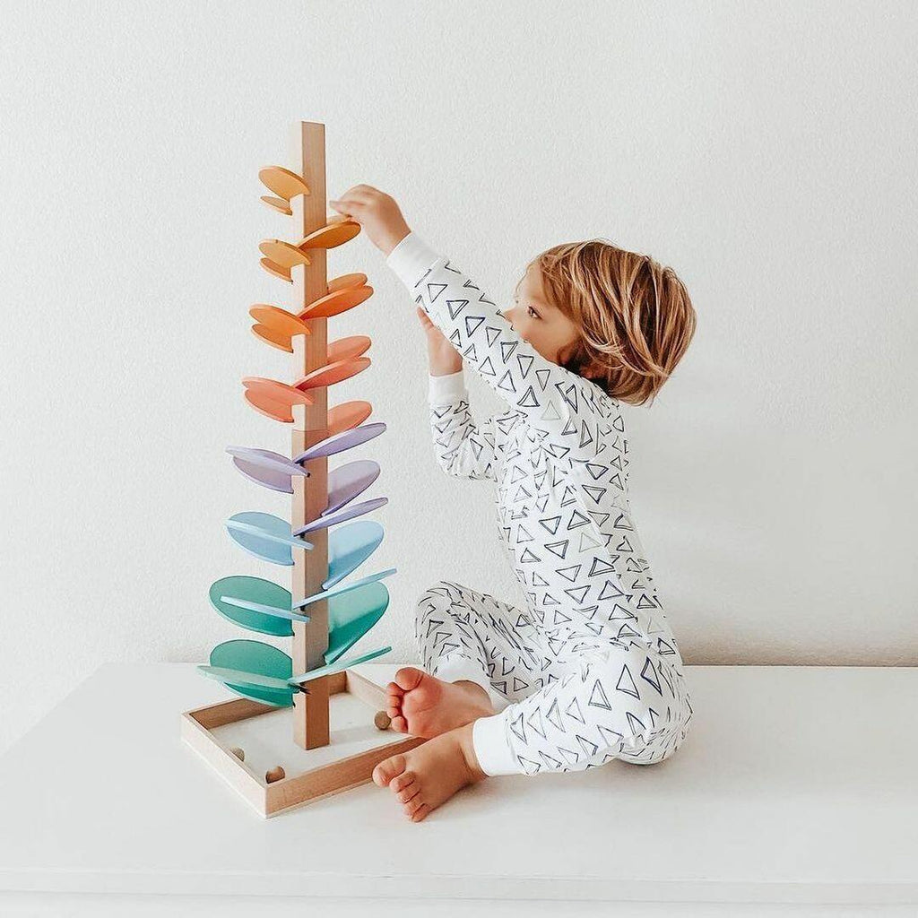 NovaTree Rainbow Marble Sound Tower for Kids Learning Fun