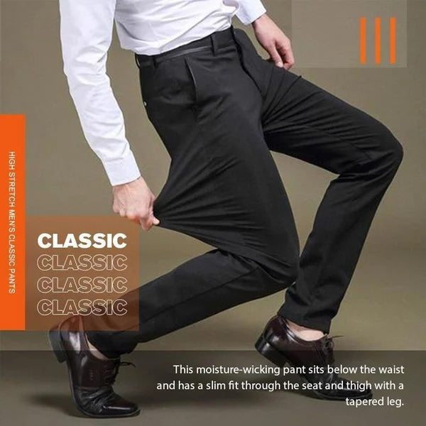 Hoch dehnbare klassische Herrenhose