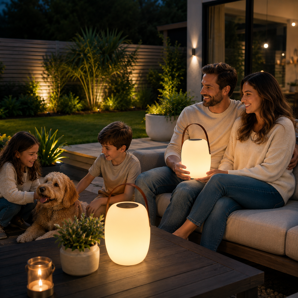 Table Lamp With Rechargeable Battery For Ambient Lighting