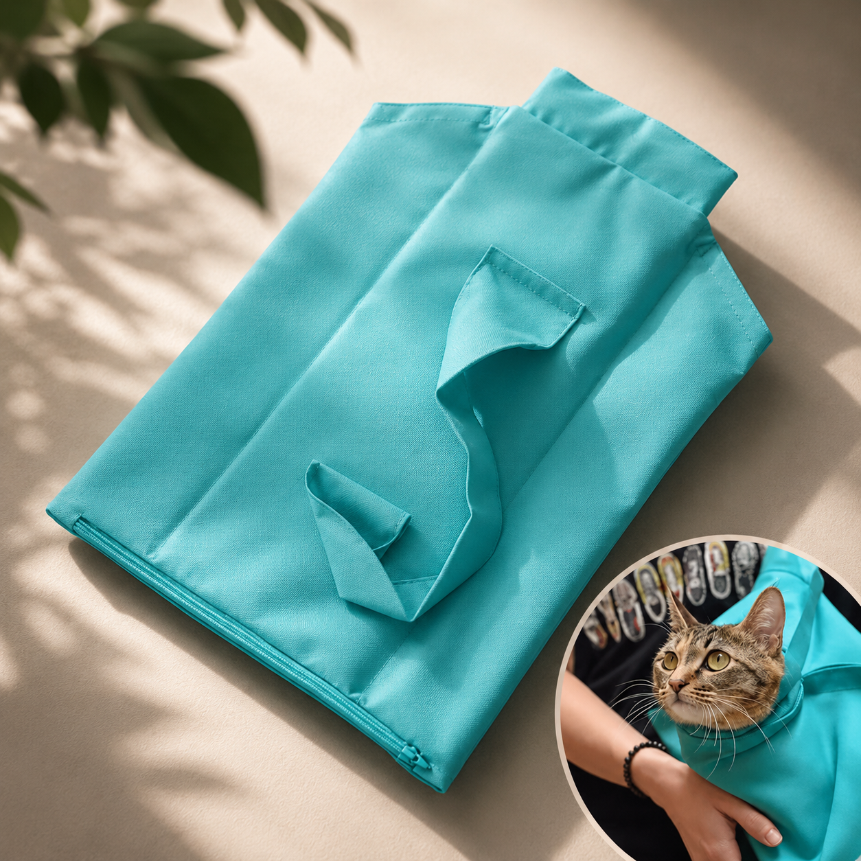 Borsa per trasportino per gatti Compagnien con protezione antigraffio per visite veterinarie quotidiane