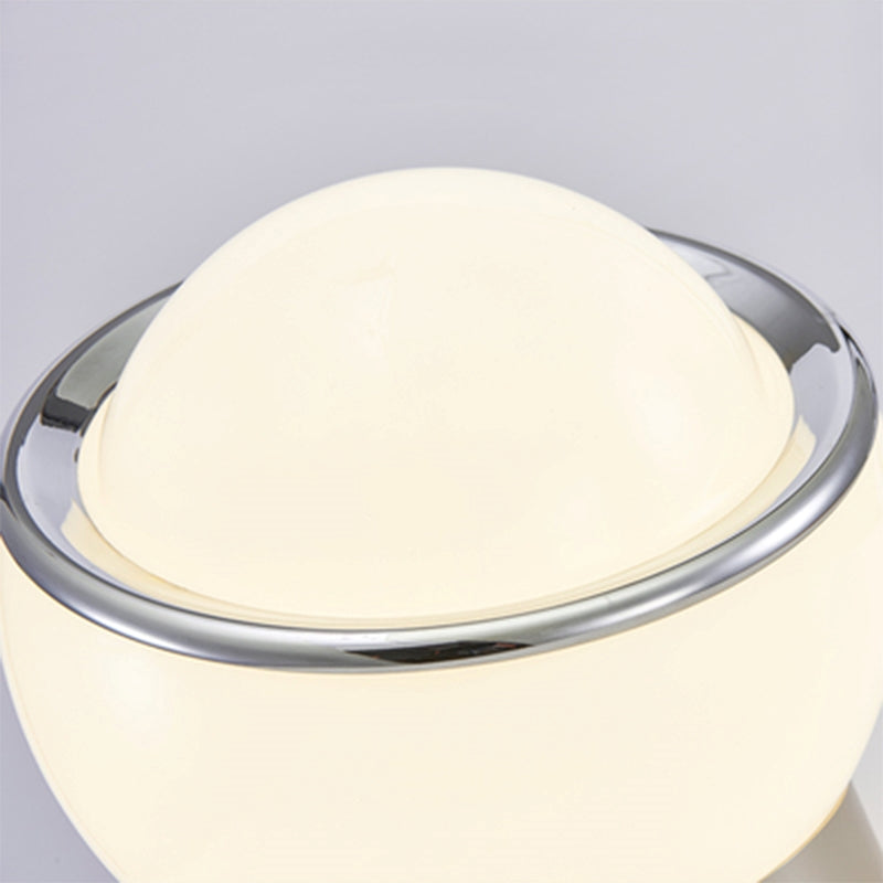 Lucette Fransk Opalglas Bauhaus Bordslampa för Sovrum