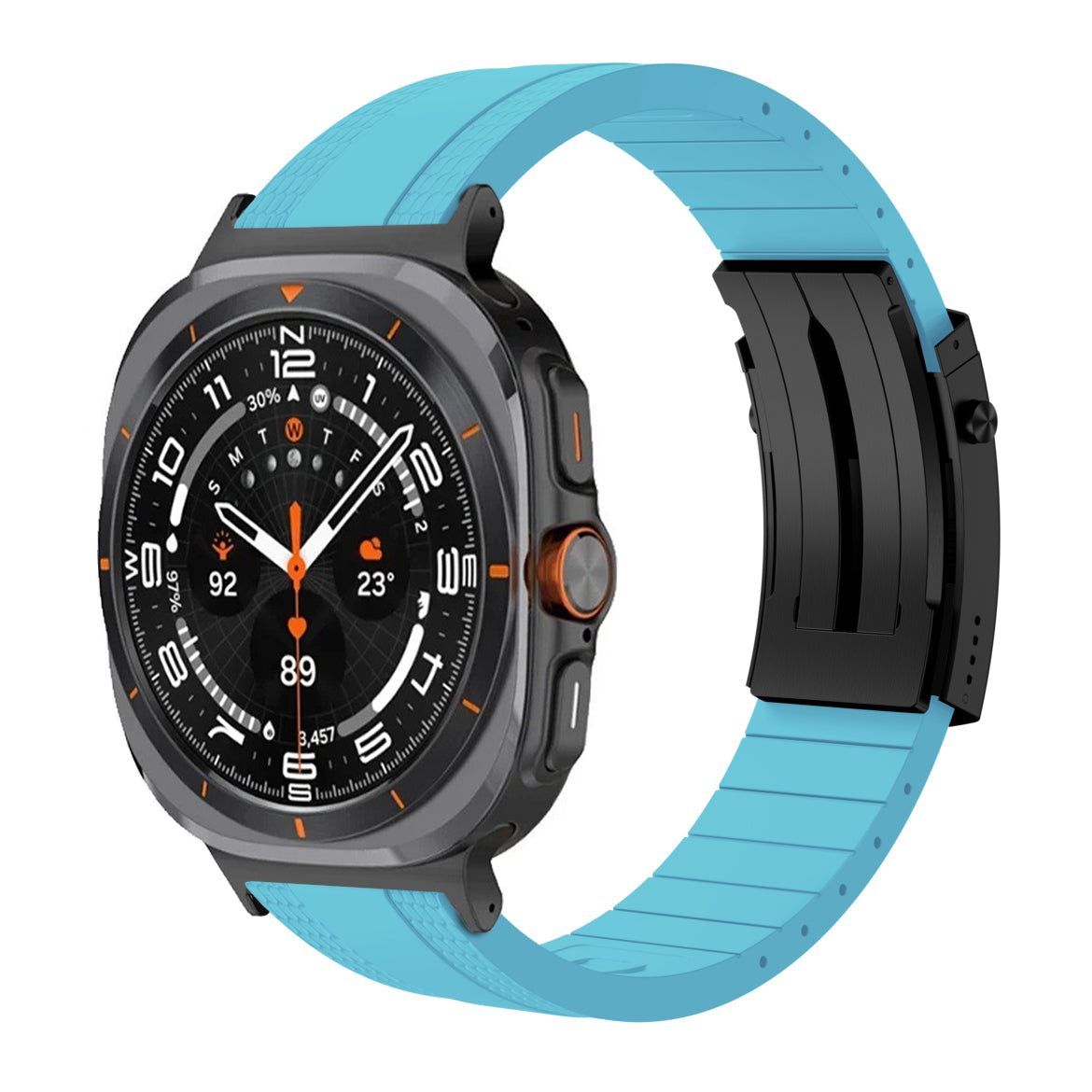 Samsung Galaxy Watch için Premium Ocean Luxe FKM Bant Sürümü