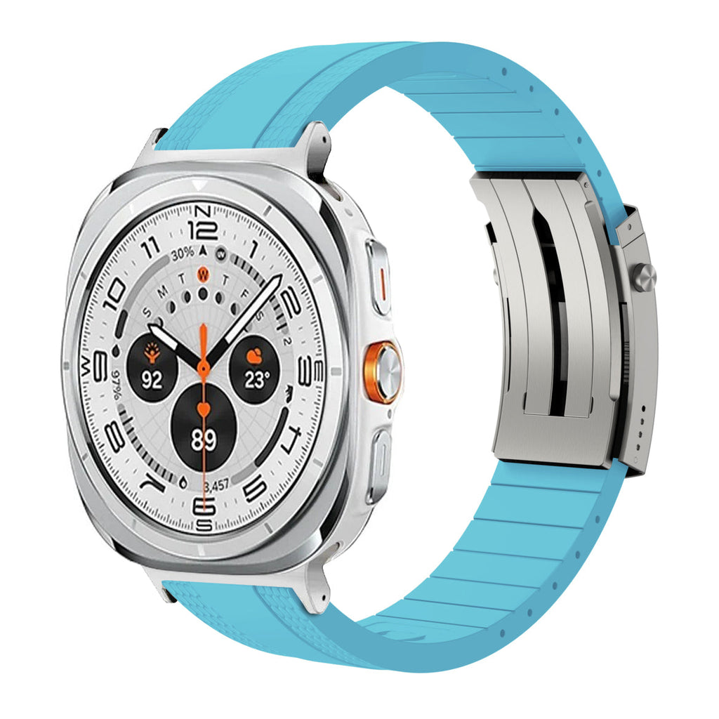Samsung Galaxy Watch için Premium Ocean Luxe FKM Bant Sürümü