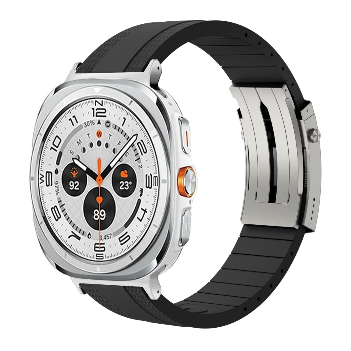 Samsung Galaxy Watch için Premium Ocean Luxe FKM Bant Sürümü