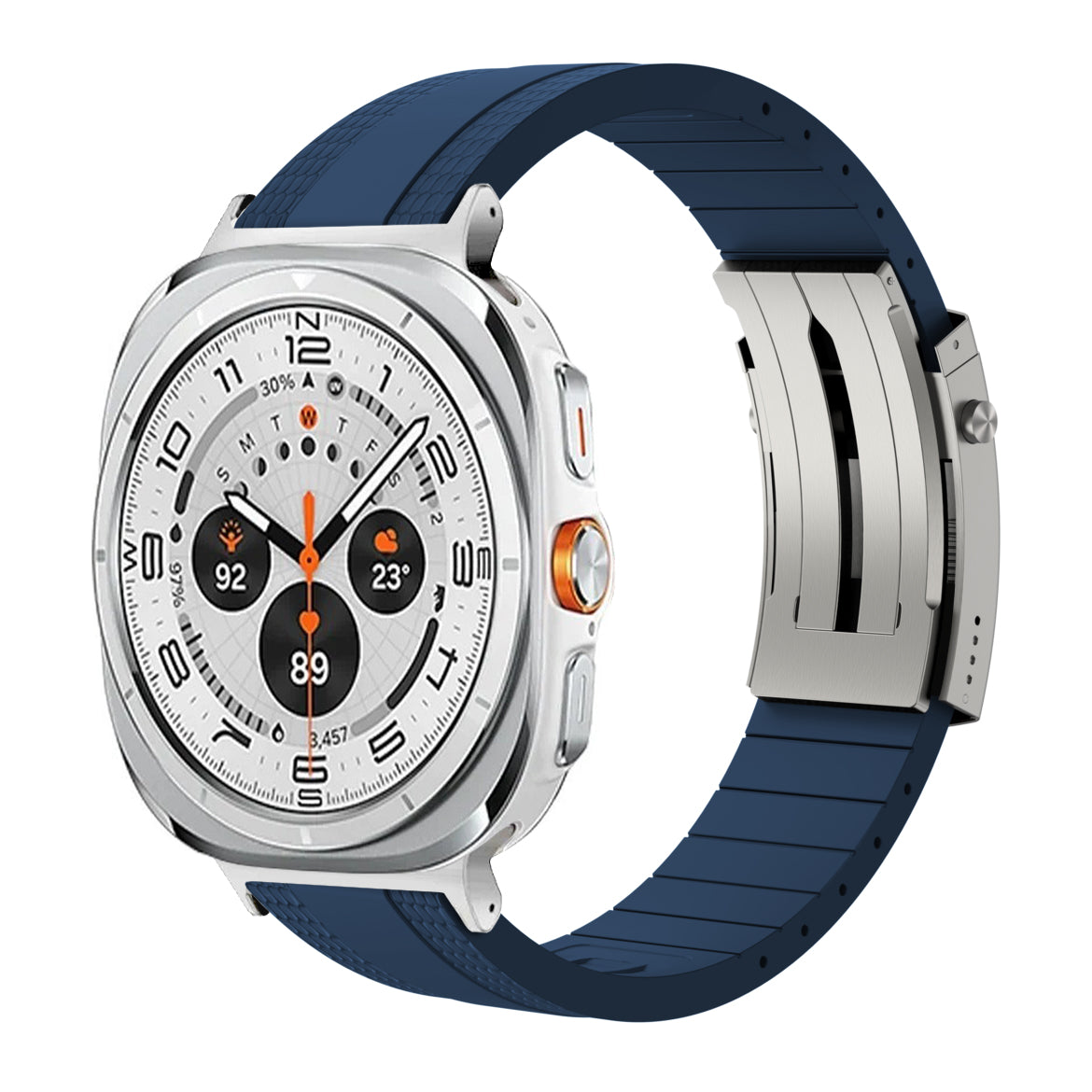 Samsung Galaxy Watch için Premium Ocean Luxe FKM Bant Sürümü