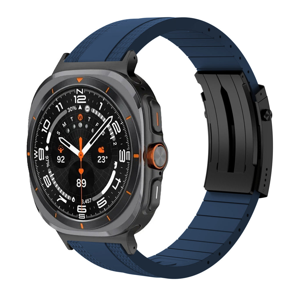 Samsung Galaxy Watch için Premium Ocean Luxe FKM Bant Sürümü
