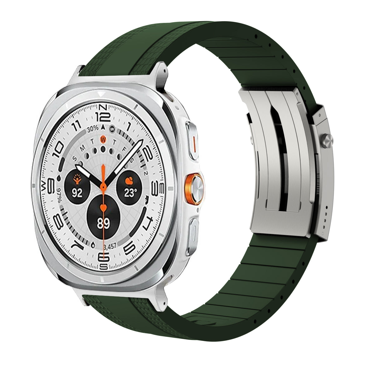 Samsung Galaxy Watch için Premium Ocean Luxe FKM Bant Sürümü