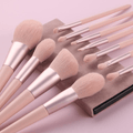 Lumina Glow 11 Piece Makeup Brush Set for Flawless Professional Finish