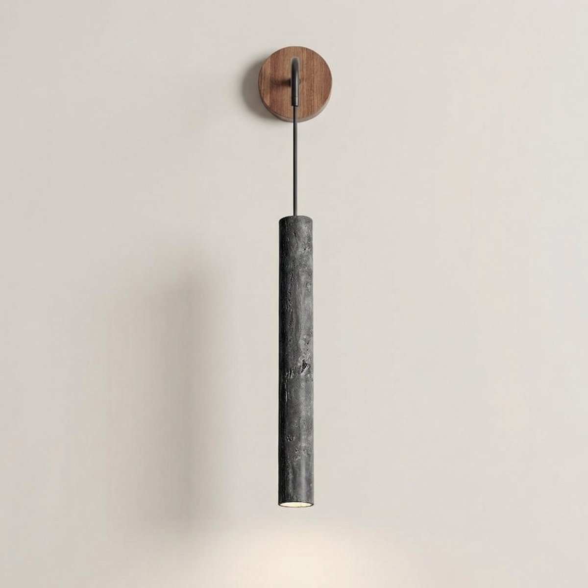 30cm Stone Tube Light Fixture for Modern Interiors