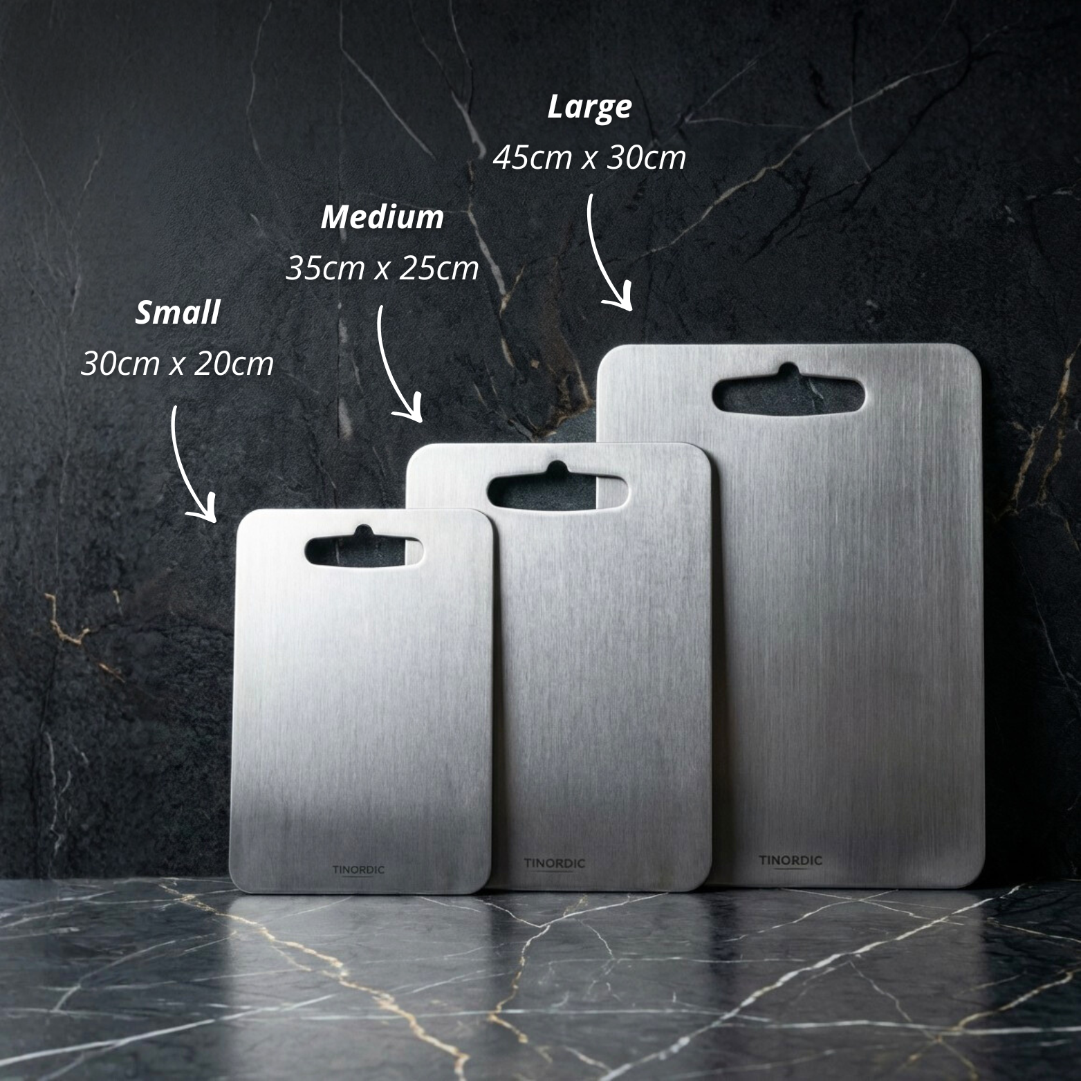100% Pure Titanium Cutting Board – Antibacterial, Odor-Free & No Microplastics