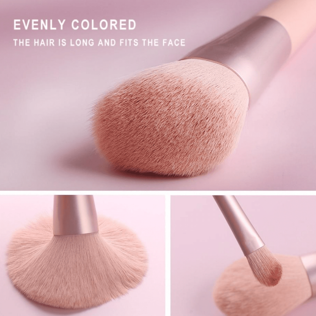 Lumina Glow 11 Piece Makeup Brush Set for Flawless Professional Finish