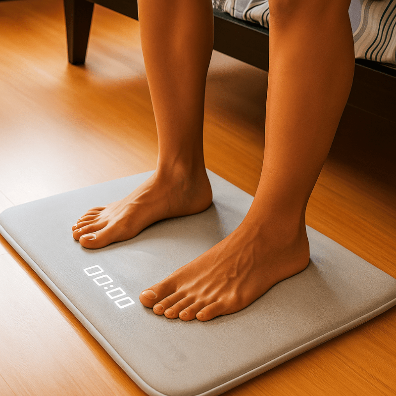 Step-On Alarm Rug With Pressure Sensor, No Snooze, Wake Up Fast