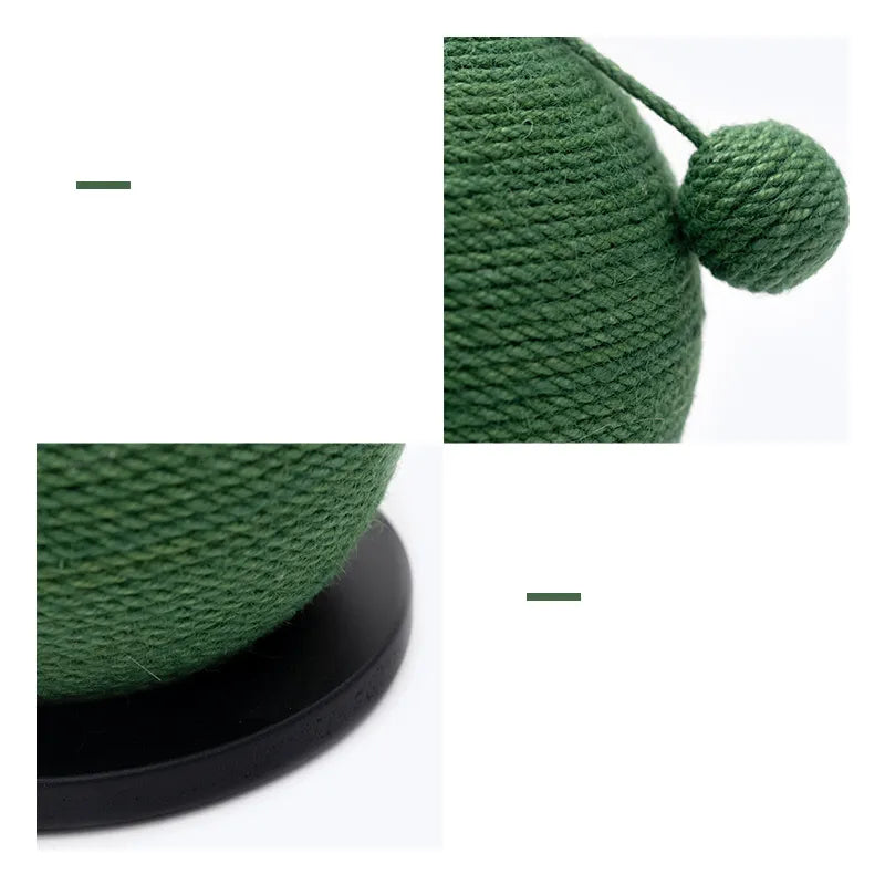 Sisal Cat Scratching Ball For Durable Claw Care And Fun Play