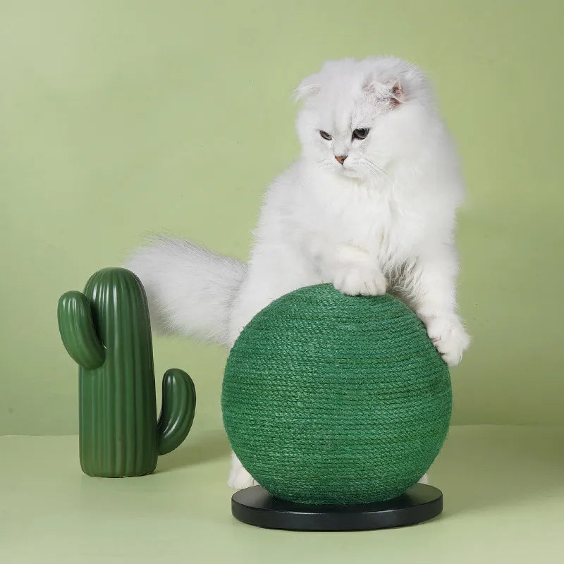 Sisal Cat Scratching Ball For Durable Claw Care And Fun Play