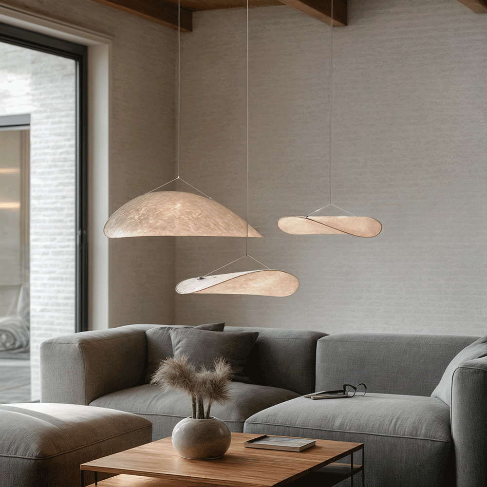 Vertigo-Blatt-Kronleuchter | Kartoffelchip-Lampe