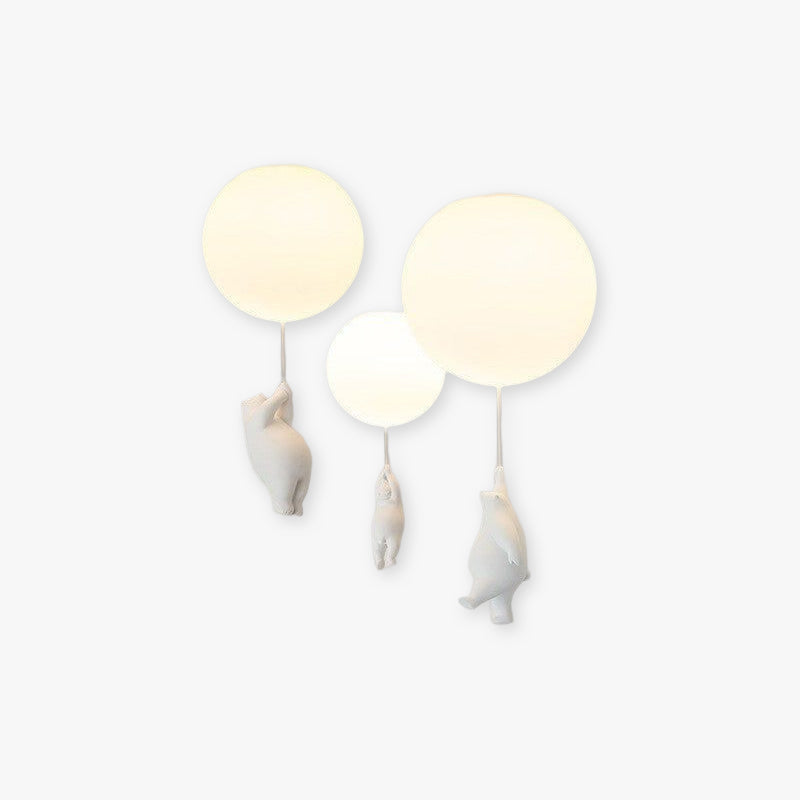 Cora Bear Balloon Ceiling Pendant Light For Kids Room