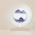 Colorful Flowing Sand Table Lamp With 3D Art Design, 12 Inches