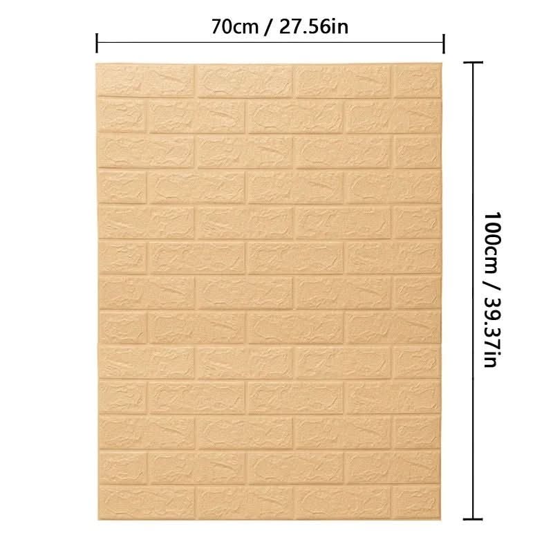 NovaBrick 3D Foam Wallpaper for Stylish Walls Self-Adhesive Non-Toxic XPE DIY Friendly