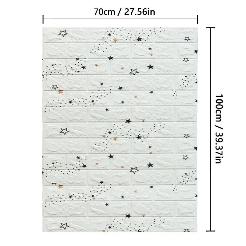 NovaBrick 3D Foam Wallpaper for Stylish Walls Self-Adhesive Non-Toxic XPE DIY Friendly