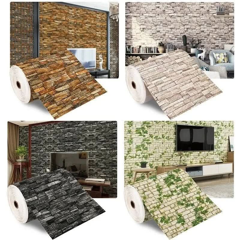 NovaBrick 3D Foam Wallpaper for Stylish Walls Self-Adhesive Non-Toxic XPE DIY Friendly