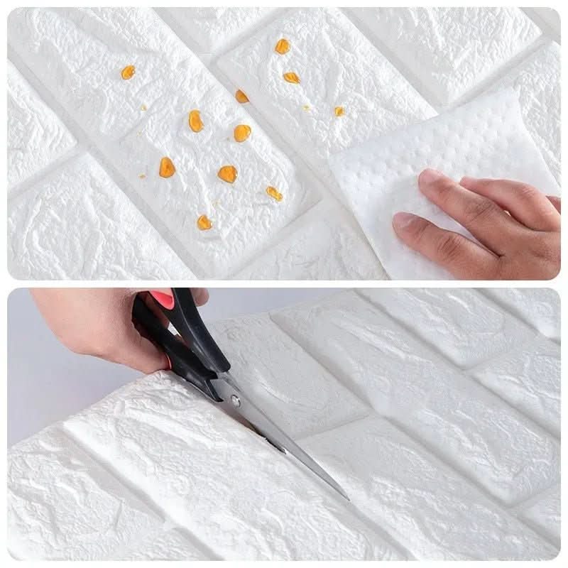 NovaBrick 3D Foam Wallpaper for Stylish Walls Self-Adhesive Non-Toxic XPE DIY Friendly