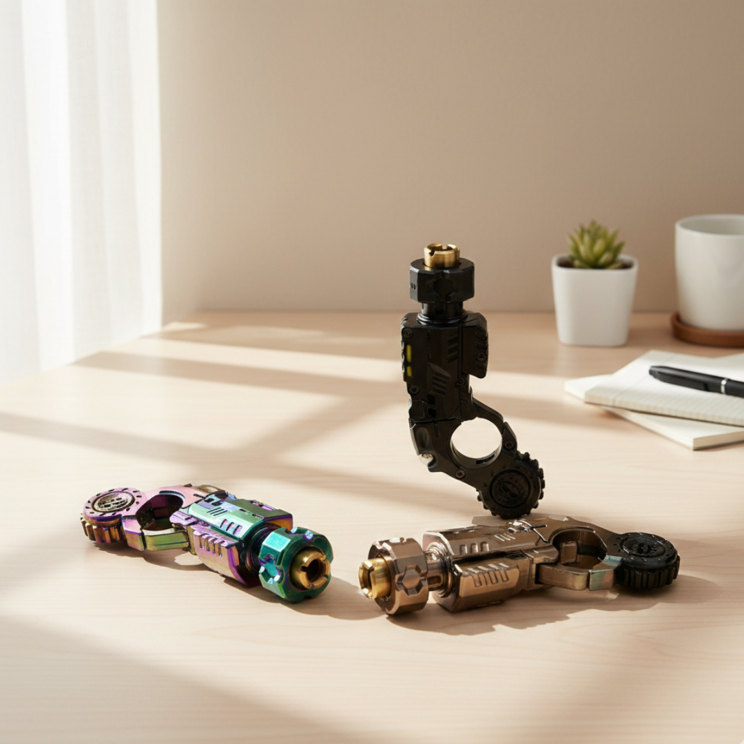 Robust metal fidget spinner-sæt til stressaflastning