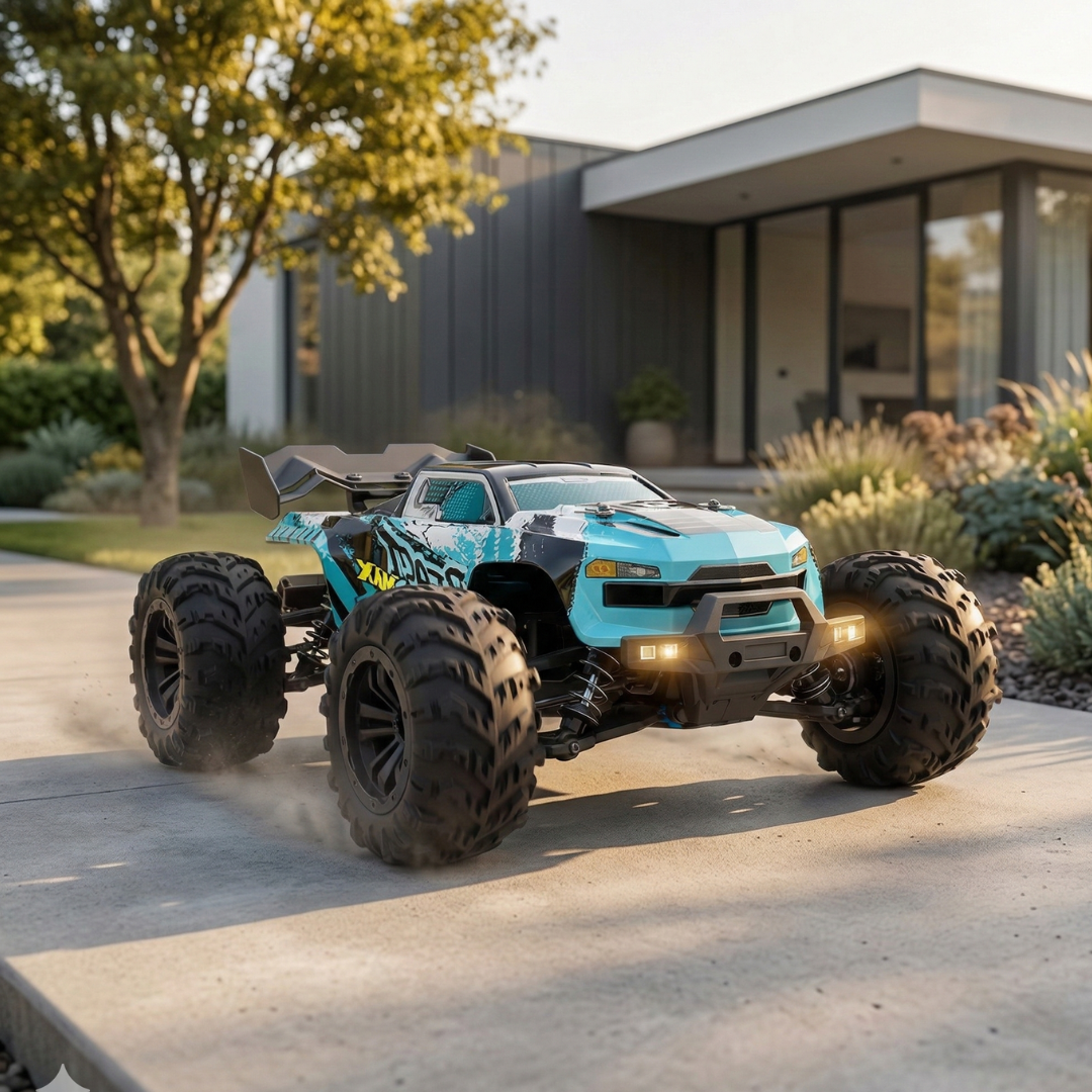 شاحنة دفع رباعي 4WD عن بُعد بدون فرشاة بمقياس 1:16 للطرق الوعرة
