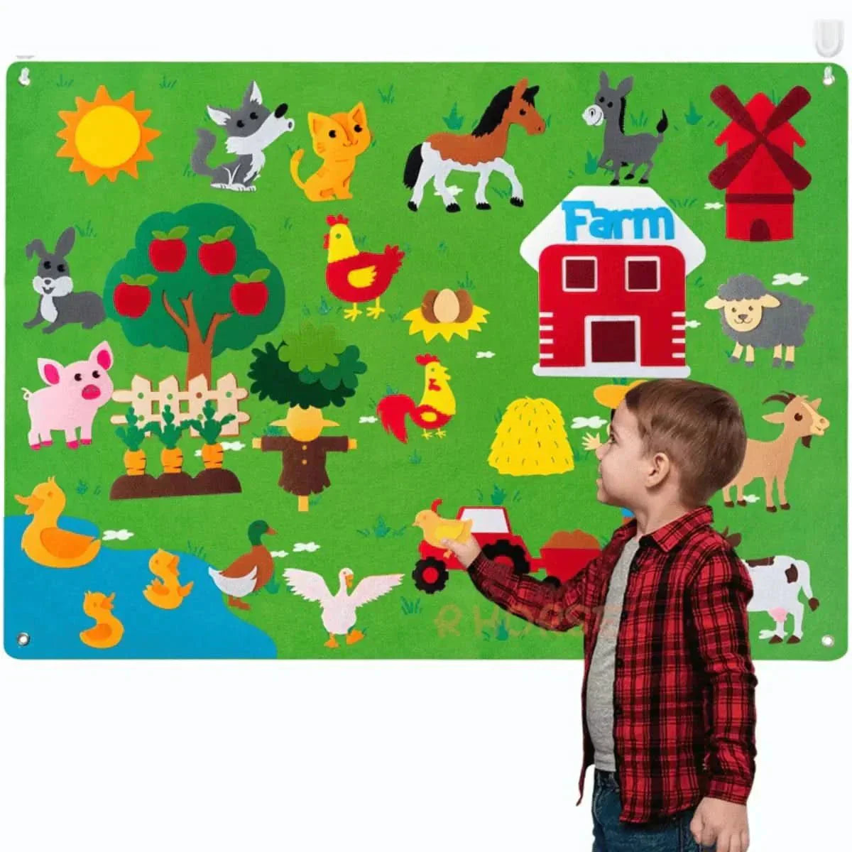 Whimsy filt legetavle til børn 3+ kreativt læringslegetøj, der inspirerer fantasien