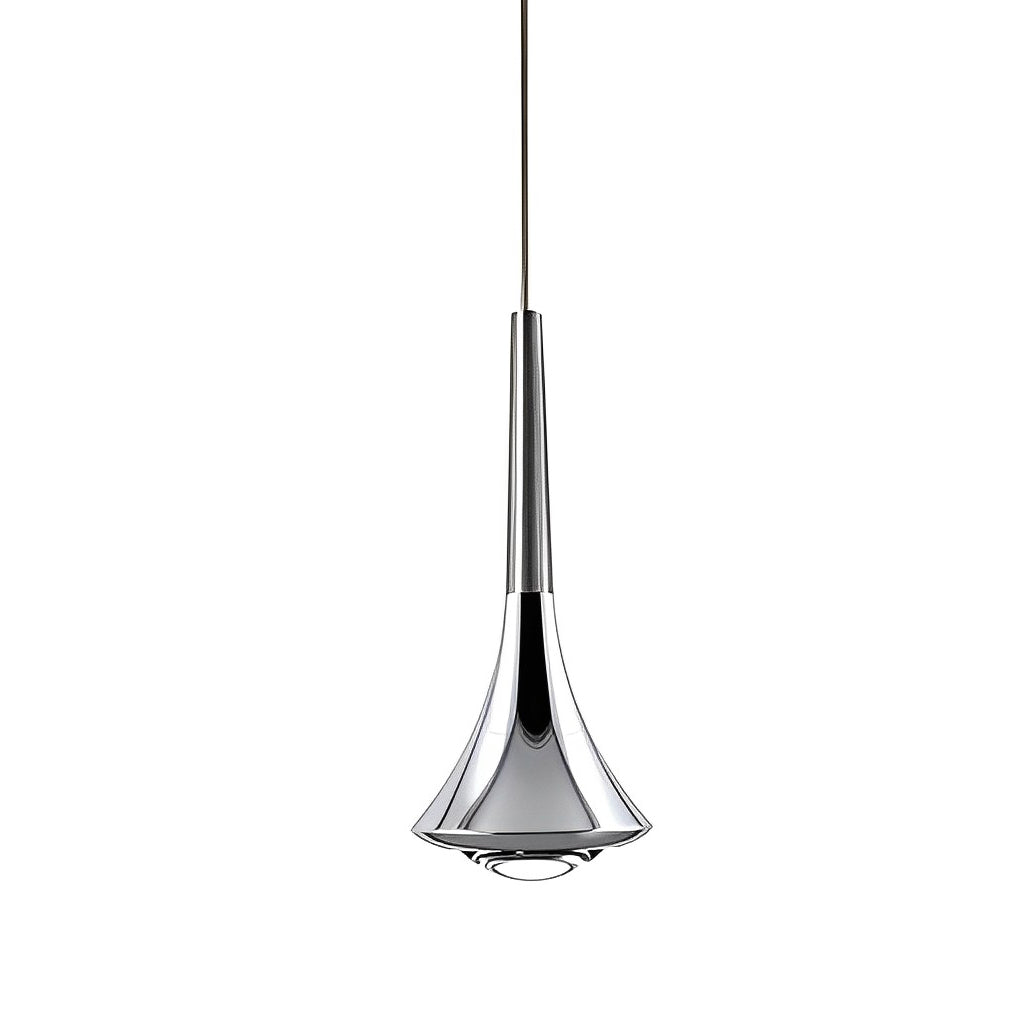 Lampada a sospensione nordica a goccia d'acqua in metallo con LED, 1 luce