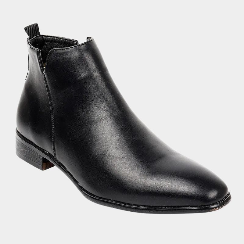 Aurelia Chelsea Leather Dress Boots For Men, Sleek