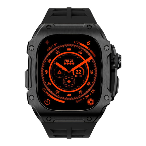 Apple Watch Ultra Dark Vanguard RM7015 Black Stainless Steel Case | compagnien