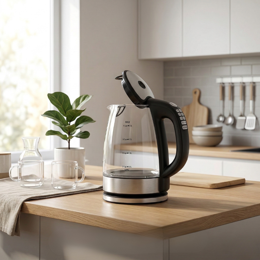DEVISIB 2.0L Electric Glass Kettle With Temperature Control
