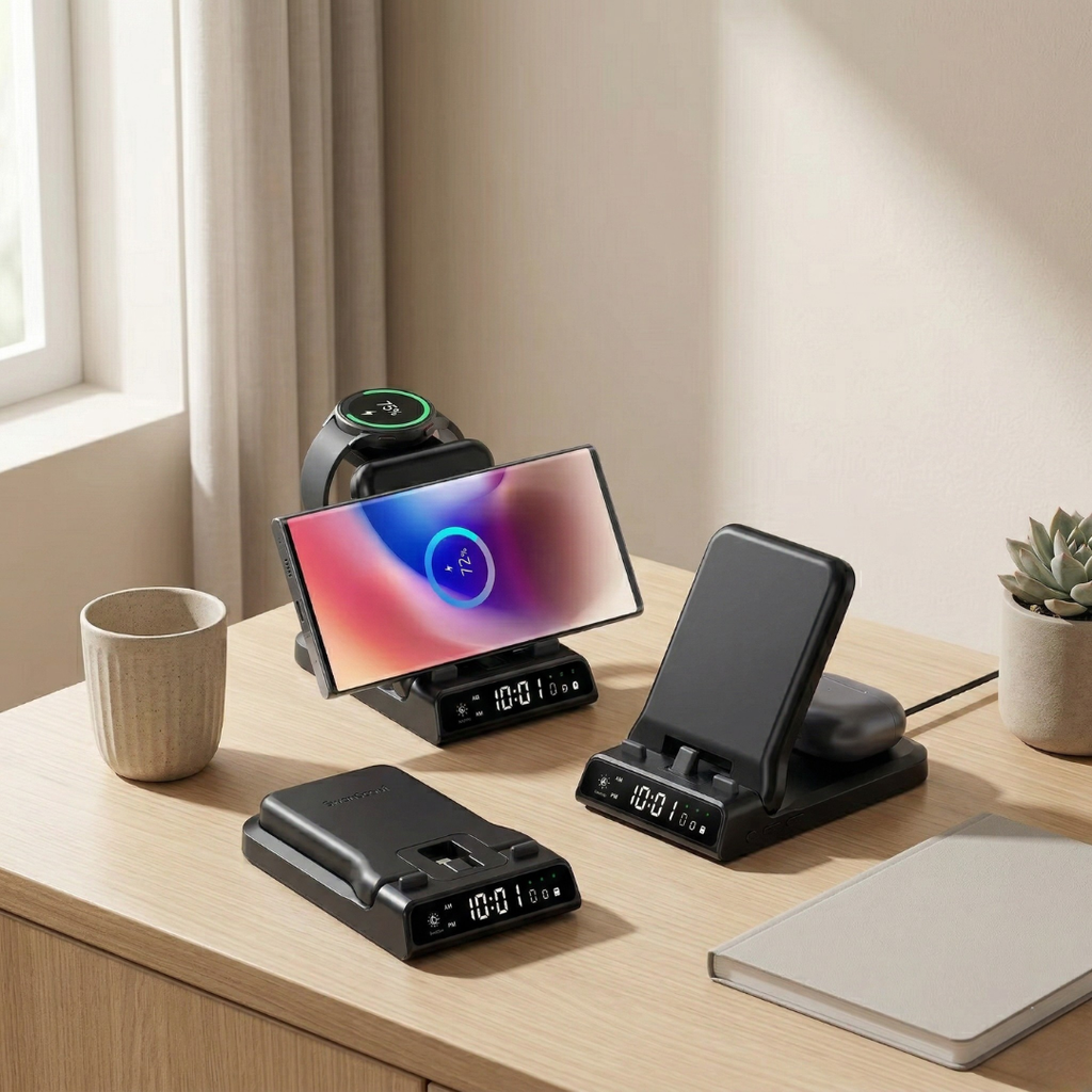 Charging Hub With USB-C Port For Galaxy Watch And Smartphones