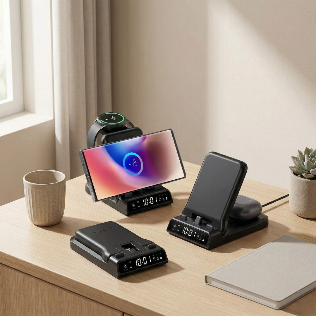 Charging Hub With USB-C Port For Galaxy Watch And Smartphones