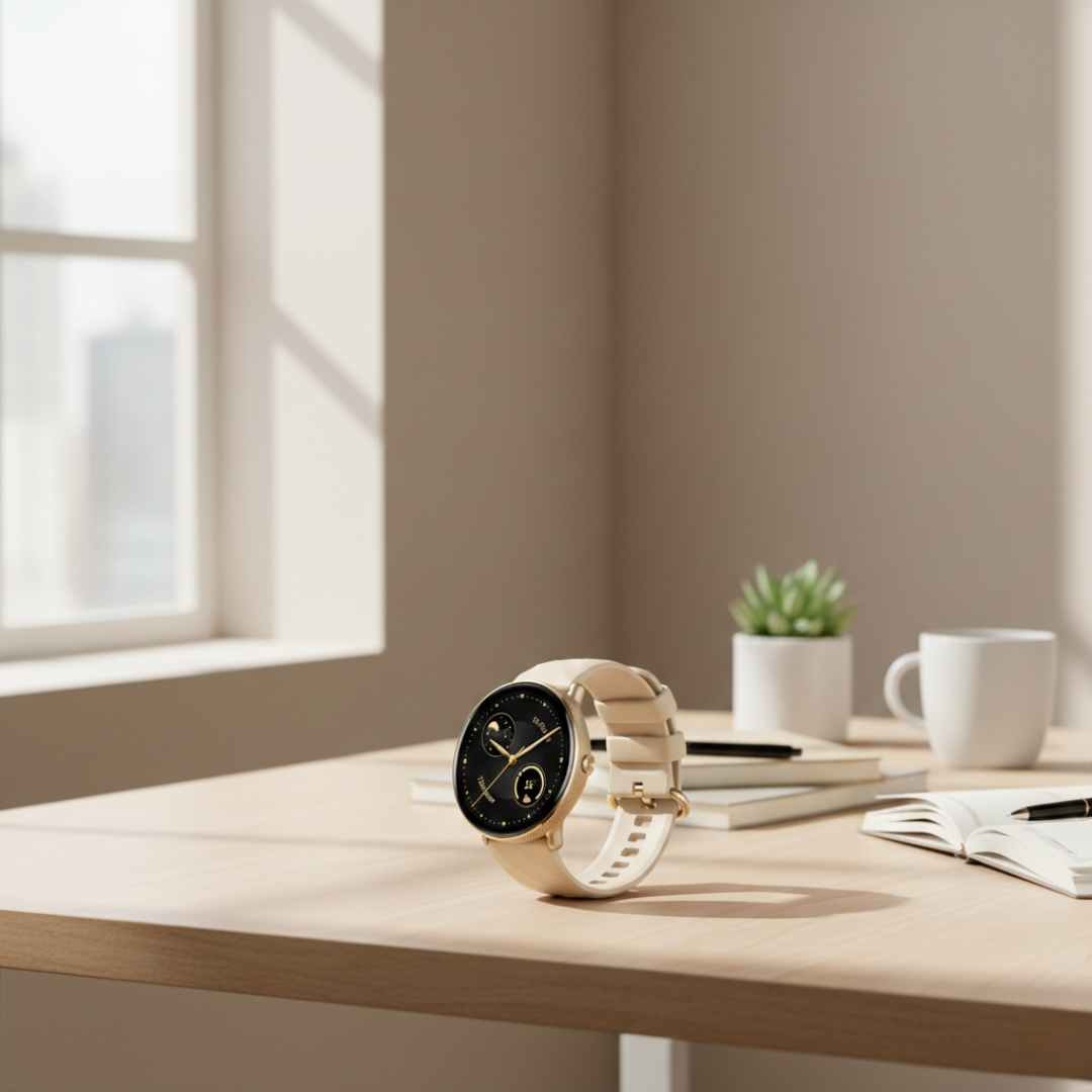 AMOLED Smartwatch With Bluetooth Calling Stainless Steel Waterproof Design