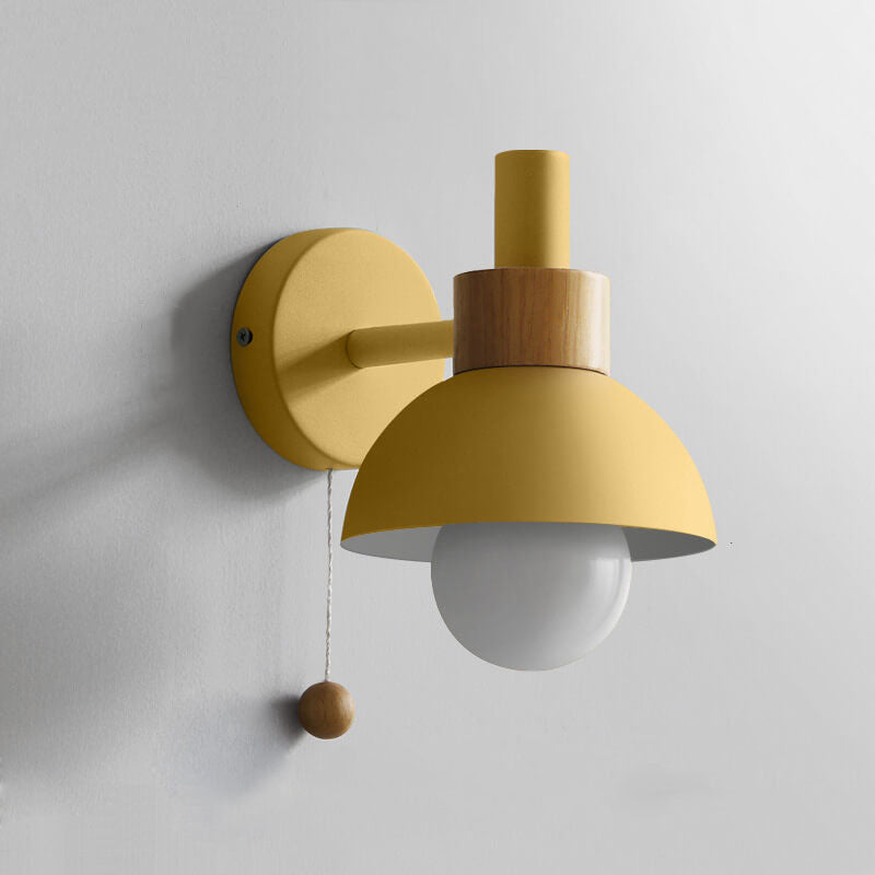 Fjordly Macaron Globe Wall Sconce Light With Pastel Glow